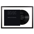 Framed AC/DC Back in Black Vinyl Album Art V398-SM-5107651-FD