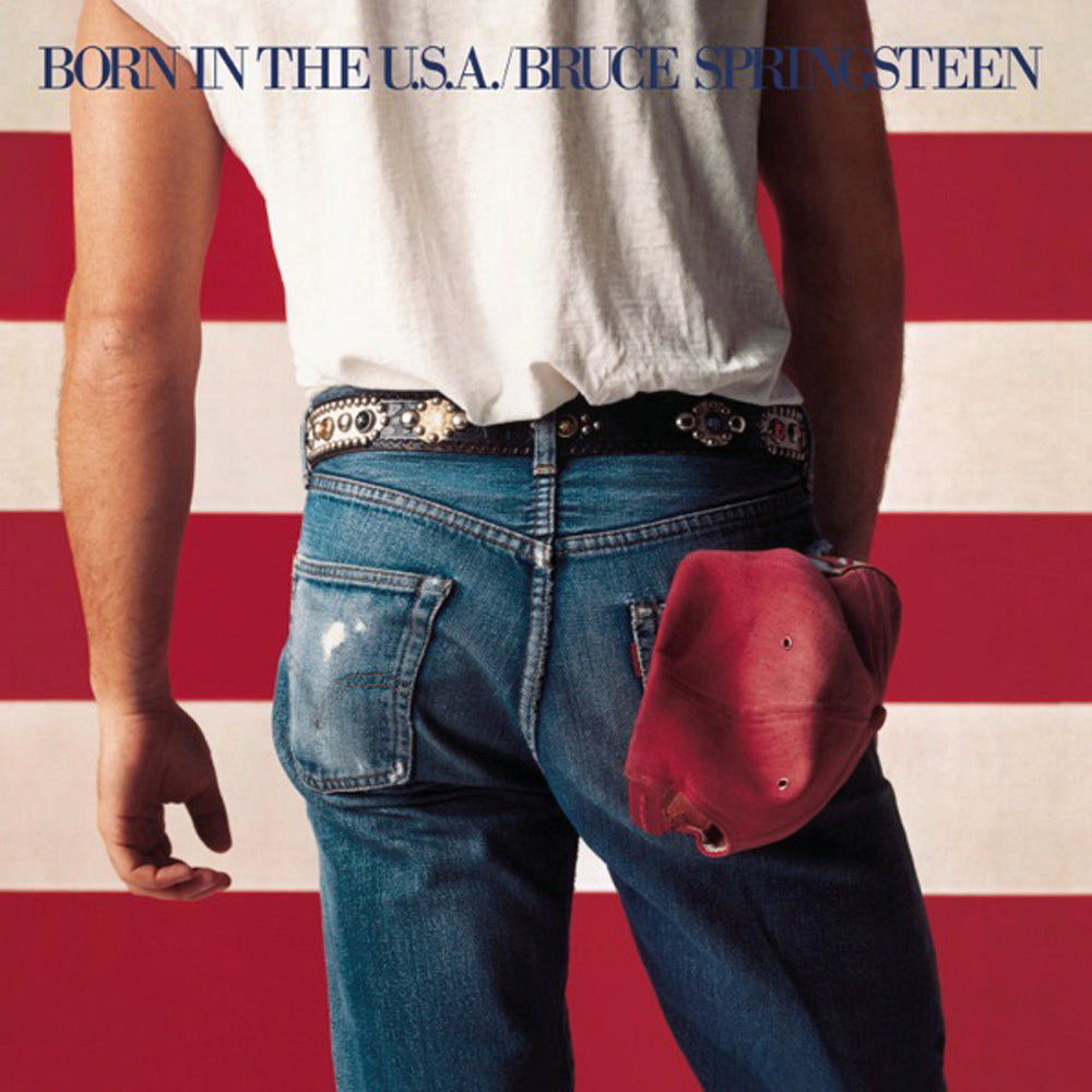 Bruce Springsteen Born In The U.S.A Vinyl Album & Crosley Record Storage Display Stand V398-SM-88875014281-BS