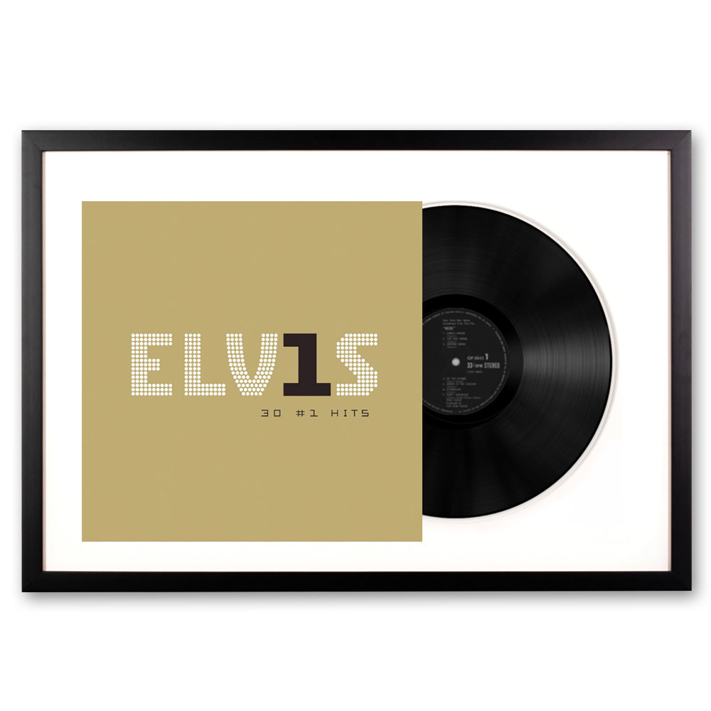Framed Elvis Presley Elvis 30 #1 Hits Vinyl Album Art V398-SM-88875111961-FD