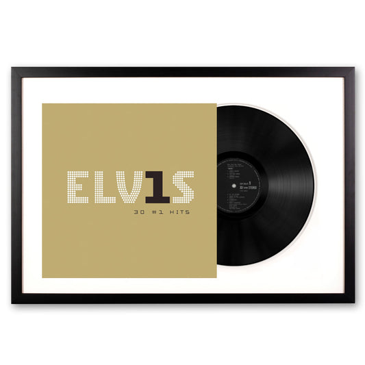 Framed Elvis Presley Elvis 30 #1 Hits Vinyl Album Art V398-SM-88875111961-FD