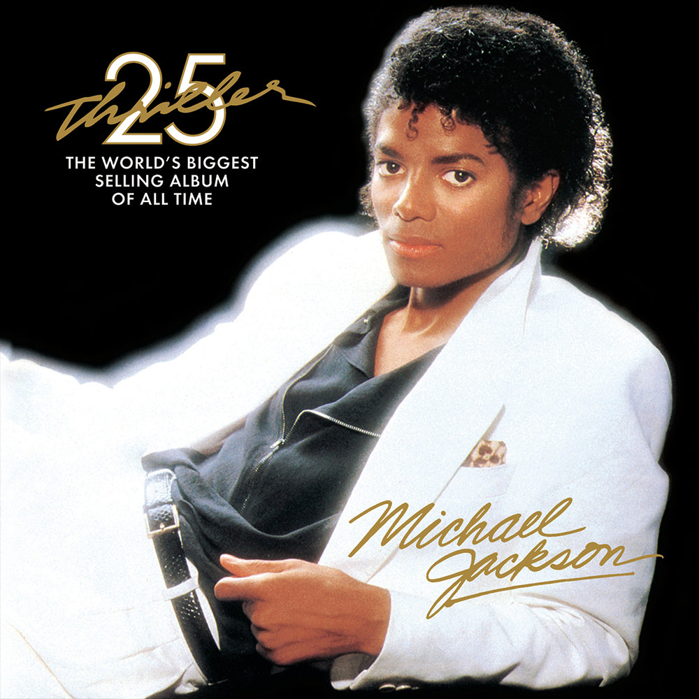 Michael Jackson Thriller Vinyl Album & Crosley Record Storage Display Stand V398-SM-88875143731-BS