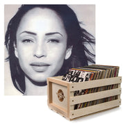 Crosley Record Storage Crate Sade The Best Of Sade Vinyl Album Bundle V398-SM-88875180591-B