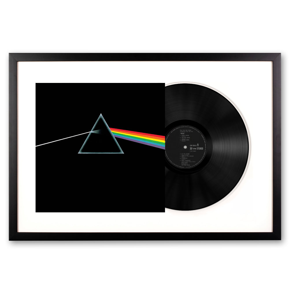 Framed Pink Floyd the Dark Side of The Moon Vinyl Album Art V398-SM-88875184251-FD