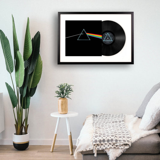 Framed Pink Floyd the Dark Side of The Moon Vinyl Album Art V398-SM-88875184251-FD