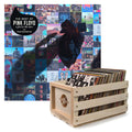 Crosley Record Storage Crate Pink Foyd The Best Of Pink Floyd: A Foot In The Door Vinyl Album Bundle V398-SM-88875184381-B