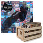 Crosley Record Storage Crate Pink Foyd The Best Of Pink Floyd: A Foot In The Door Vinyl Album Bundle V398-SM-88875184381-B
