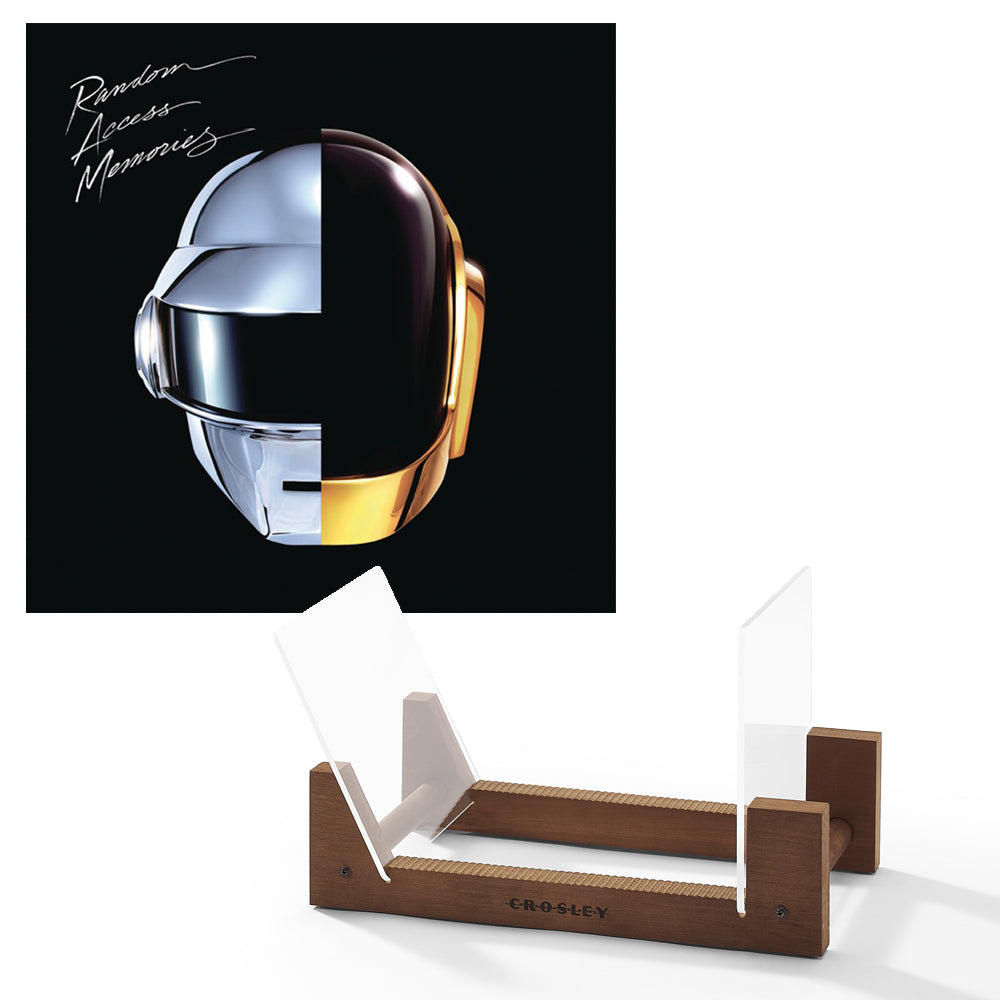 Daft Punk Random Access Memories Vinyl Album & Crosley Record Storage Display Stand V398-SM-88883716861-BS