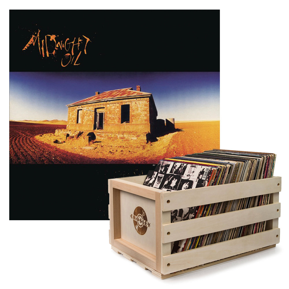 Crosley Record Storage Crate Midnight Oil Diesel And Dust Vinyl Album Bundle V398-SM-88985339161-B