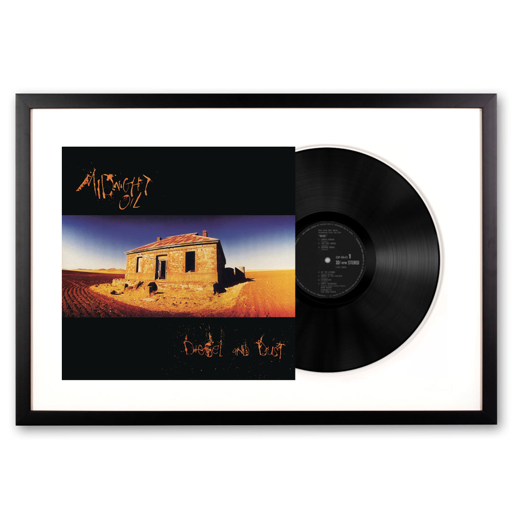 Framed Midnight Oil Diesel and Dust Vinyl Album Art V398-SM-88985339161-FD