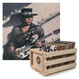 Crosley Record Storage Crate Stevie Ray Vaughan Texas Flood Vinyl Album Bundle V398-SM-88985375421-B