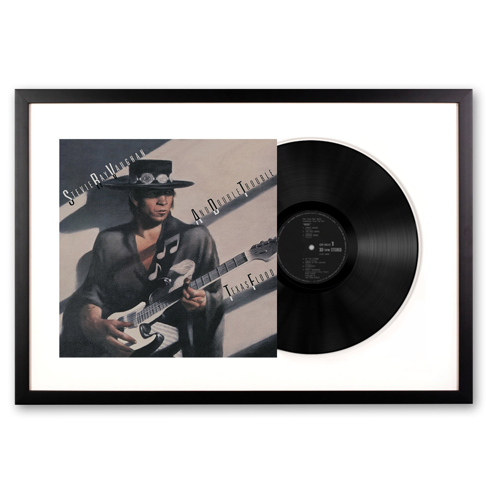 Framed Stevie Ray Vaughan Texas Food Vinyl Album Art V398-SM-88985375421-FD