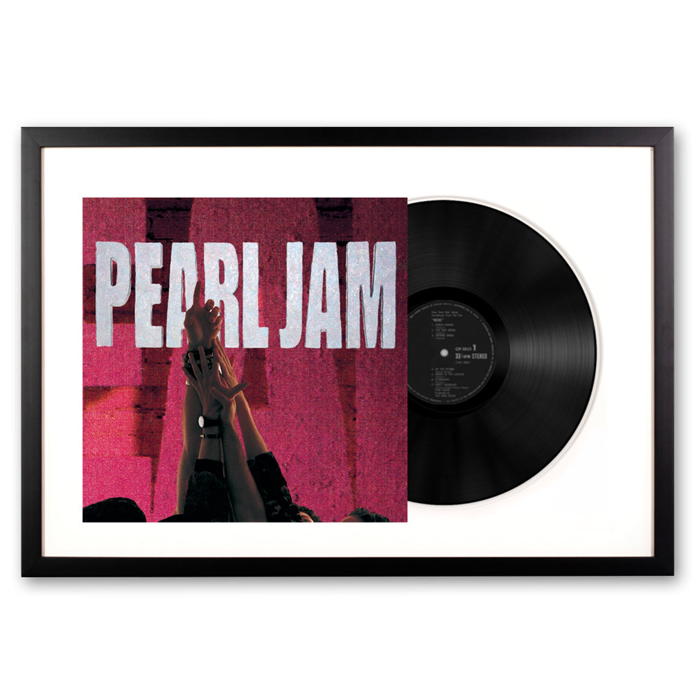 Framed Pearl Jam Ten Vinyl Album Art V398-SM-88985376871-FD