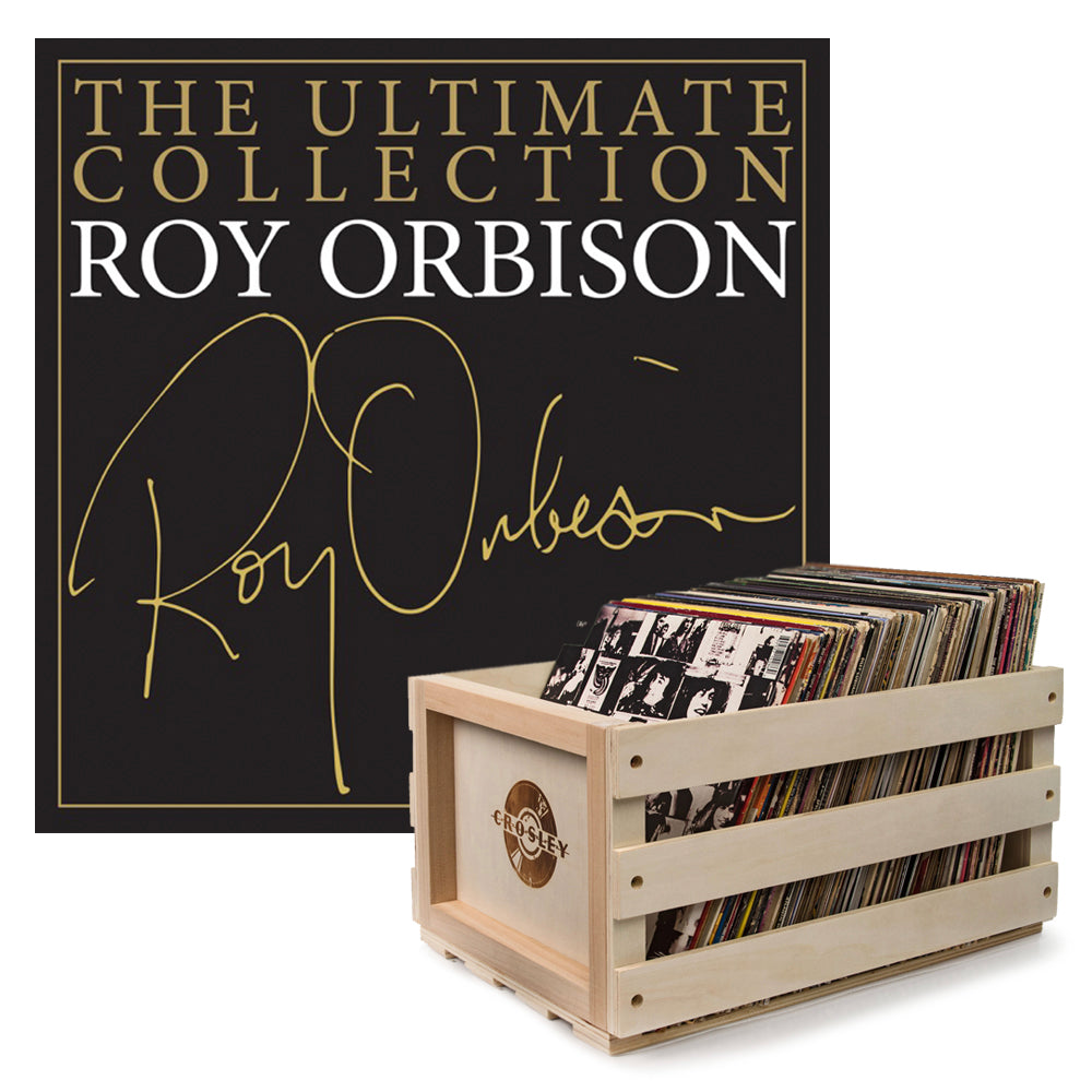 Crosley Record Storage Crate Roy Orbison The Ultimate Collection Vinyl Album Bundle V398-SM-88985379991-B