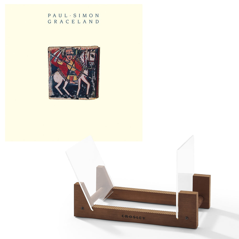 Paul Simon Graceland Vinyl Album & Crosley Record Storage Display Stand V398-SM-88985422401-BS