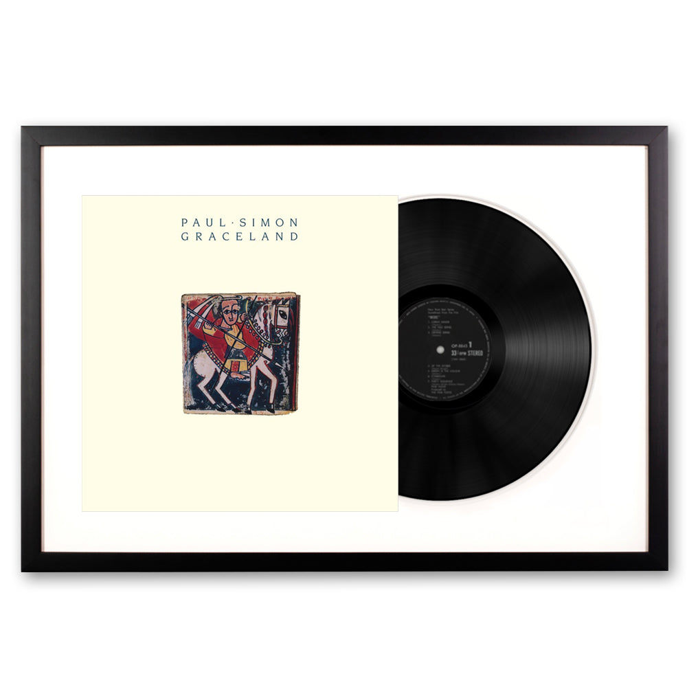 Framed Paul Simon Graceland Vinyl Album Art V398-SM-88985422401-FD