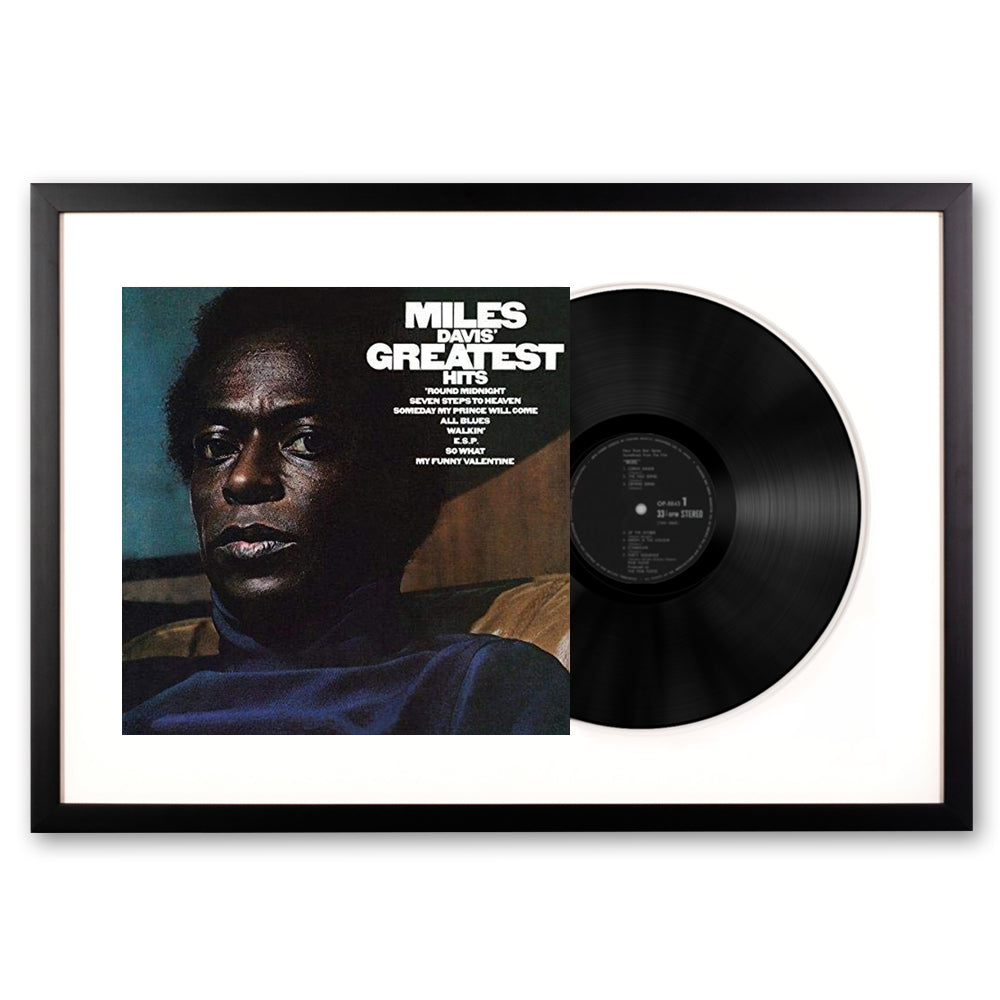 Framed Miles Davis Greatest Hits Vinyl Album Art V398-SM-88985446121-FD