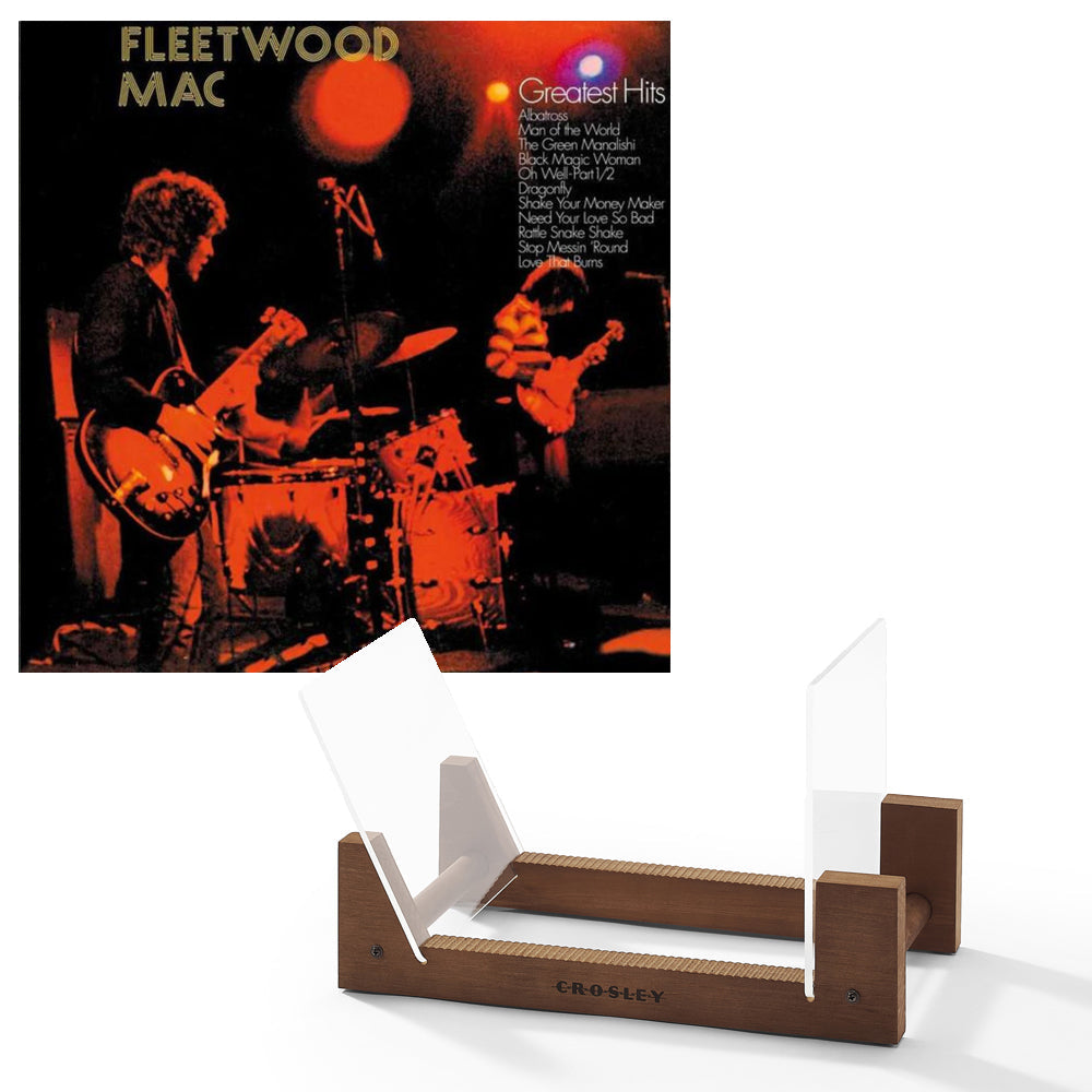 Fleetwood Mac Greatest Hits Vinyl Album & Crosley Record Storage Display Stand V398-SM-MOVLP103-BS