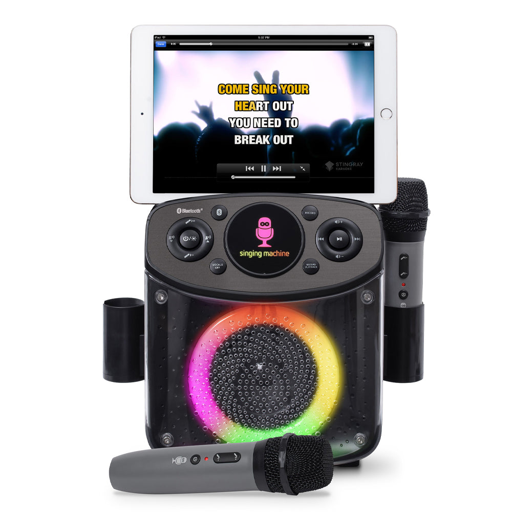 Singing Machine Mini Sparkle Bluetooth Karaoke Speaker V398-SML294BK