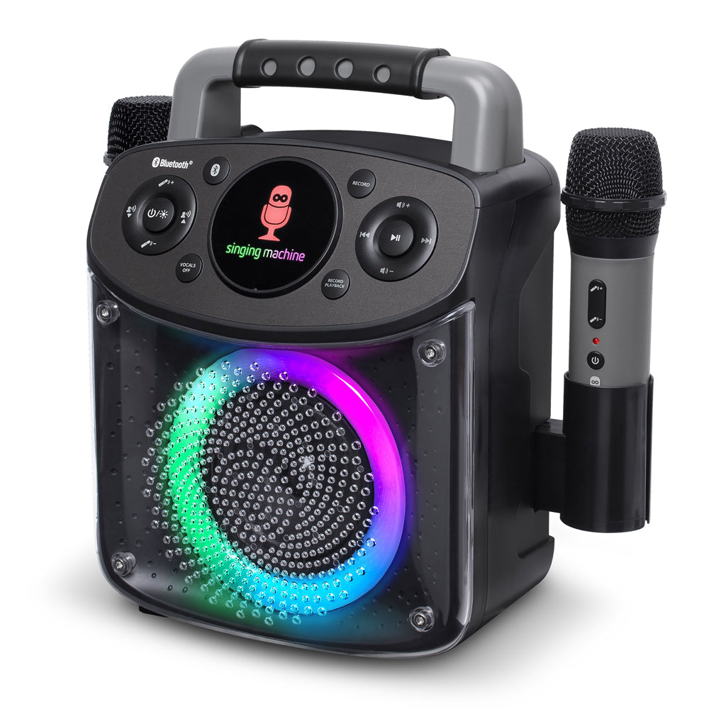 Singing Machine Mini Sparkle Bluetooth Karaoke Speaker V398-SML294BK