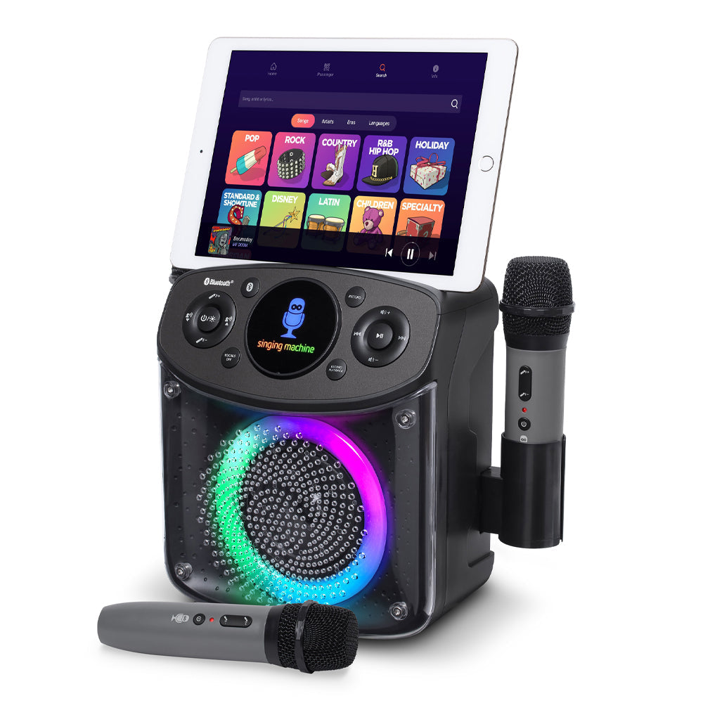 Singing Machine Mini Sparkle Bluetooth Karaoke Speaker V398-SML294BK