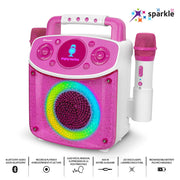 Singing Machine Mini Sparkle Bluetooth Karaoke Speaker - Pink V398-SML294P