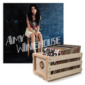 Crosley Record Storage Crate & Amy Winehouse Back To Black - Vinyl Album Bundle V398-UM-1734128-B