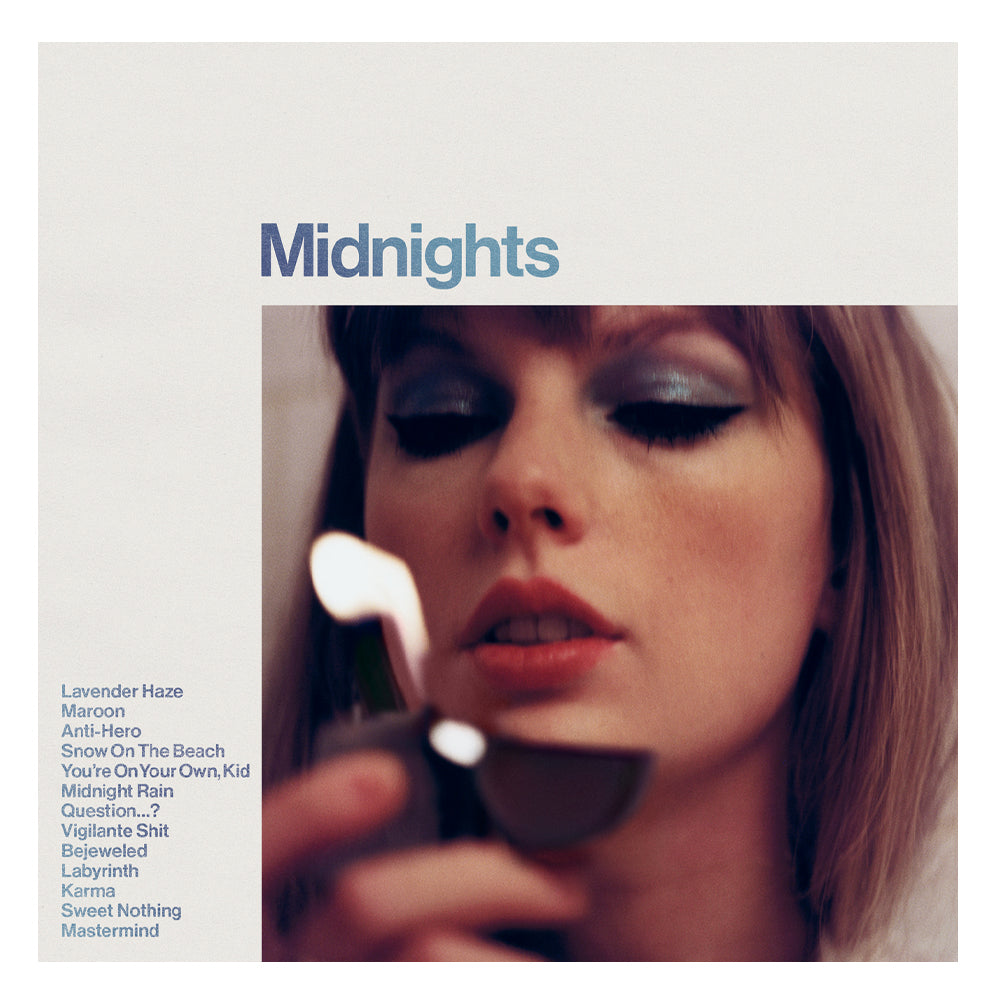 Taylor Swift Midnights Vinyl Album & Crosley Record Storage Display Stand V398-UM-2445789825-BS