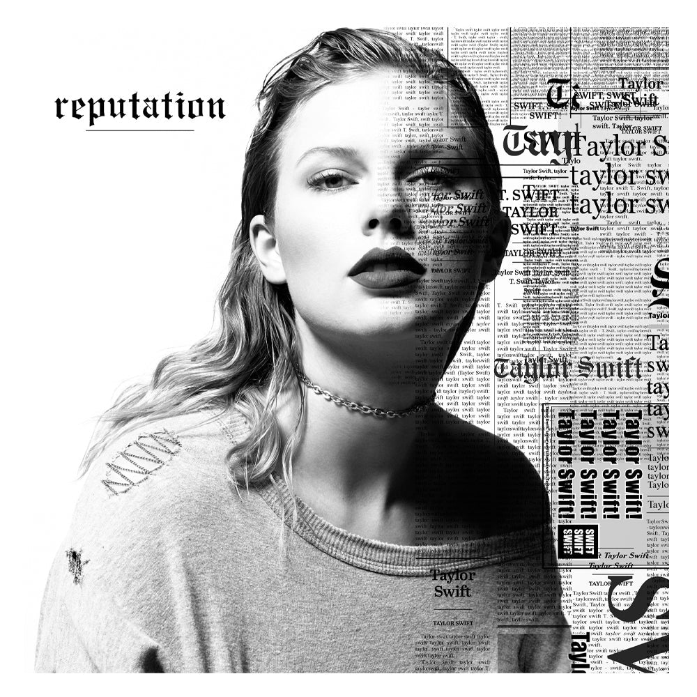 Taylor Swifts Reputation Vinyl Album & Crosley Record Storage Display Stand V398-UM-3003315-BS