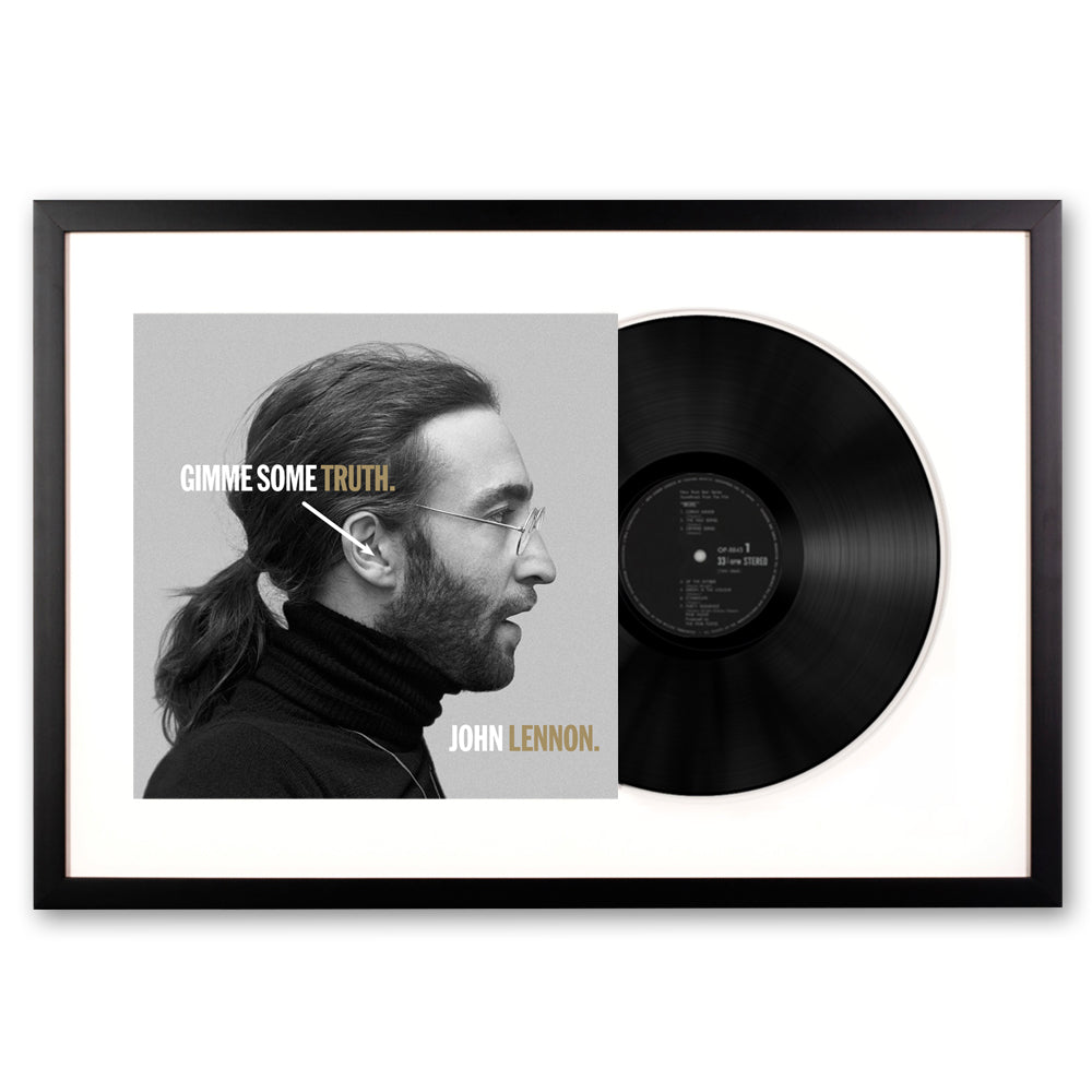 Framed John Lennon Gimmie Some Truth - Double Vinyl Album Art V398-UM-3500186-FD