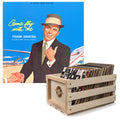 Crosley Record Storage Crate & Frank Sinatra - Come Fly With Me - Vinyl Album Bundle V398-UM-3776149-B