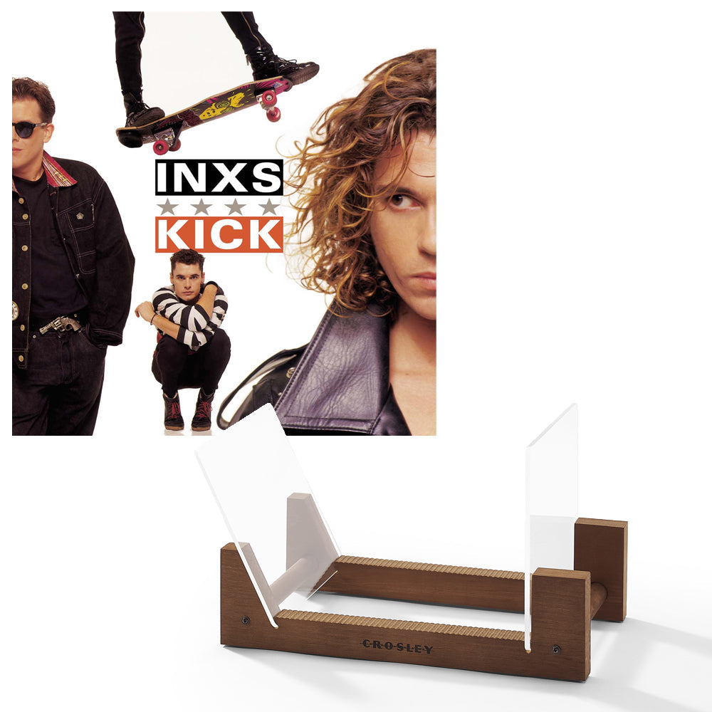 Inxs Kick - Vinyl Album & Crosley Record Storage Display Stand V398-UM-3777896-BS