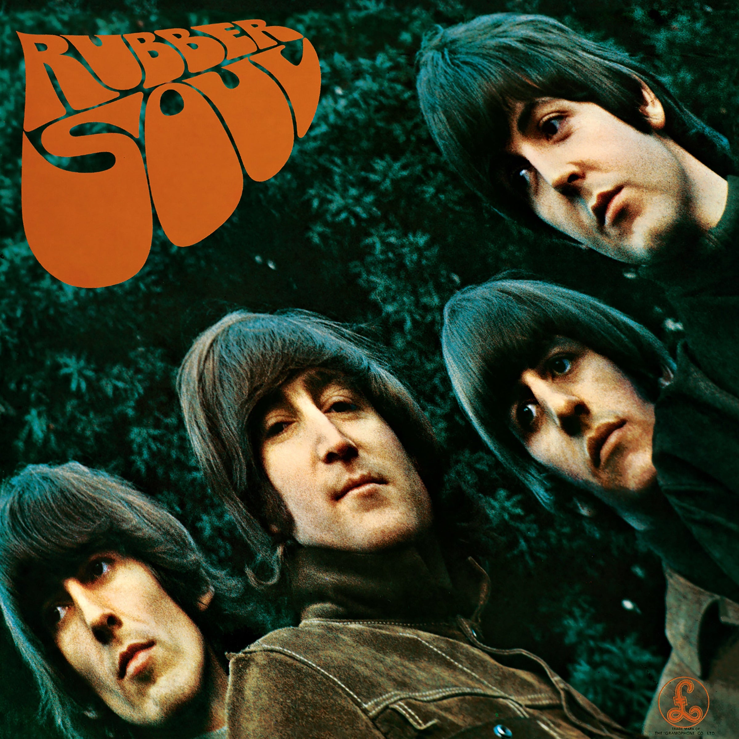 Crosley Record Storage Crate & The Beatles Rubber Soul - Vinyl Album Bundle V398-UM-3824181-B