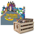 Crosley Record Storage Crate & The Beatles - Yellow Submarine - Vinyl Album Bundle V398-UM-3824671-B