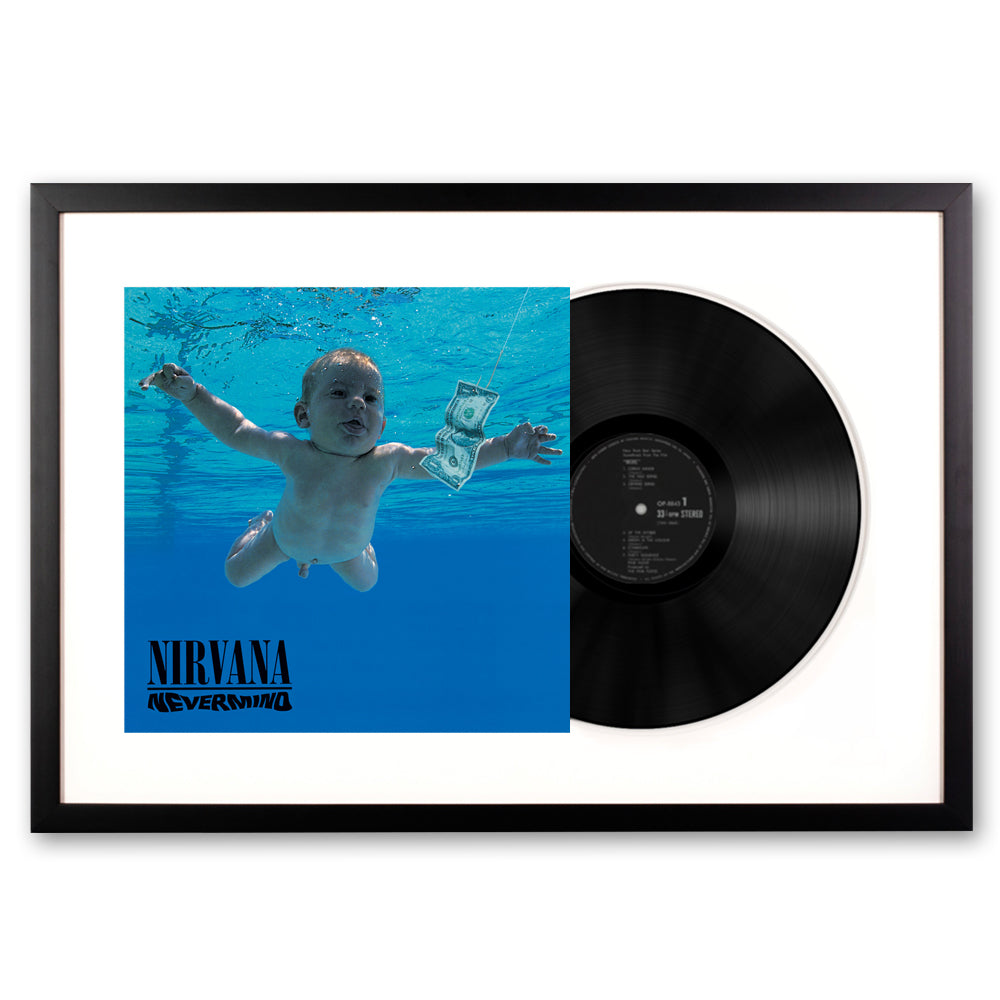 Framed Nirvana Nevermind - Vinyl Album Art V398-UM-4244251-FD