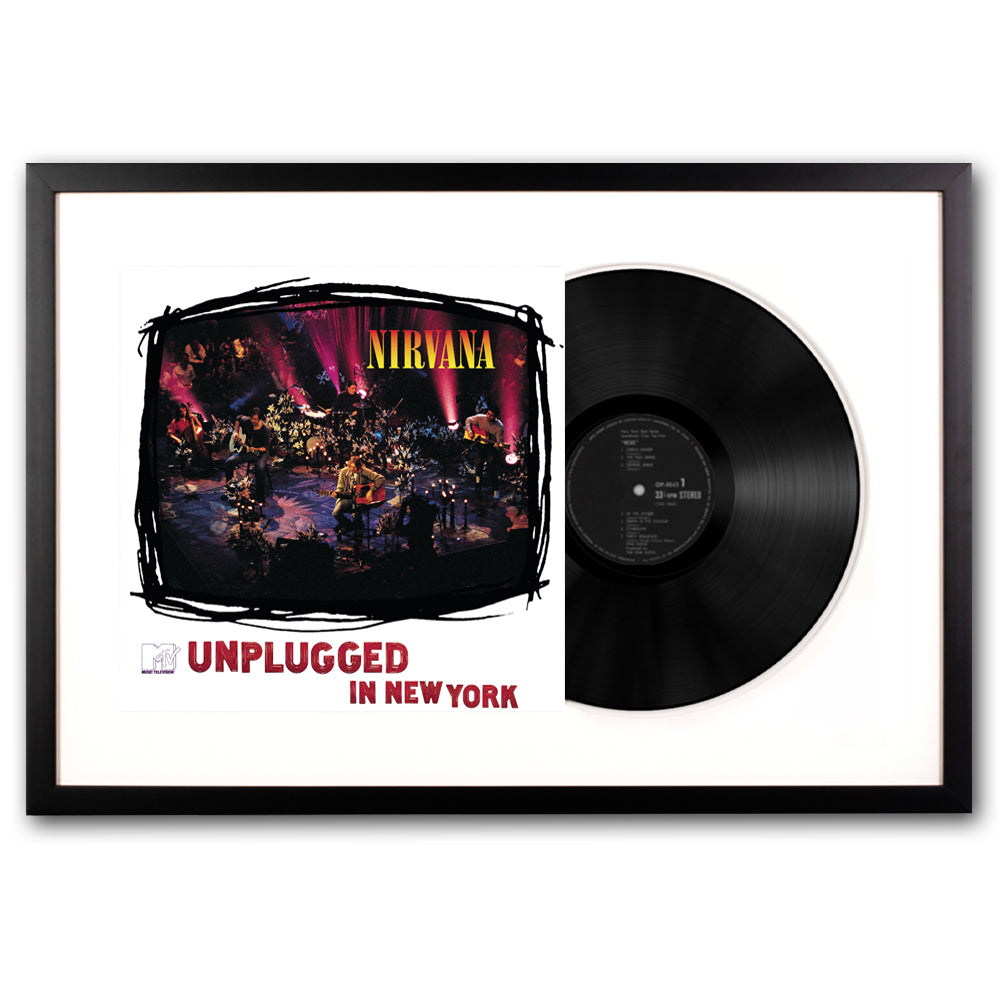 Framed Nirvana MTV Unplugged Vinyl Album Art V398-UM-4247271-FD