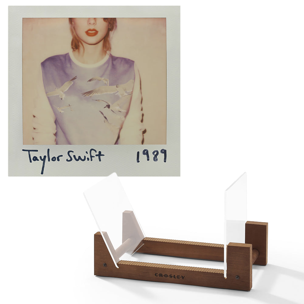 Taylor Swift 1989 - Double Vinyl Album & Crosley Record Storage Display Stand V398-UM-4709268-BS