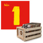 Crosley Record Storage Crate & The Beatles - 1 - Double Vinyl Album Bundle V398-UM-4756790-B