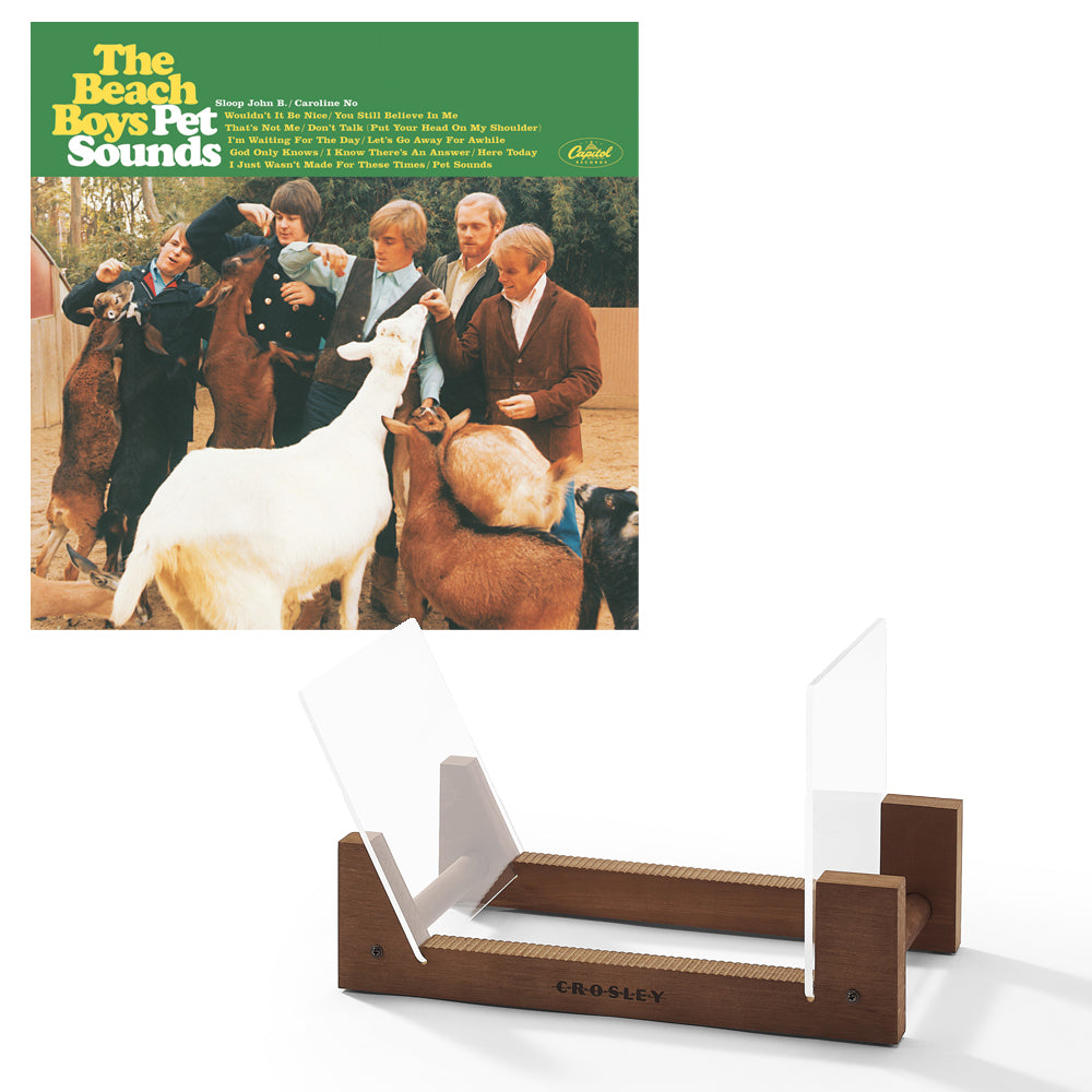 The Beach Boys Pet Sounds - Vinyl Album & Crosley Record Storage Display Stand V398-UM-4782228-BS