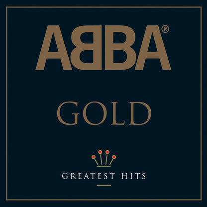 Crosley Record Storage Crate & Abba Gold - Double Vinyl Album Bundle V398-UM-5351106-B
