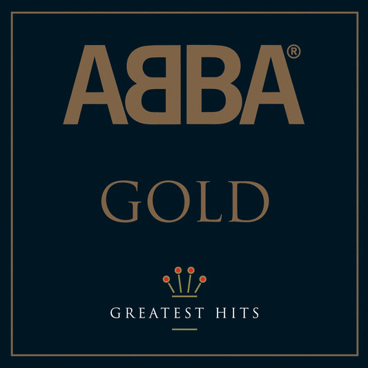 Crosley Record Storage Crate & Abba Gold - Double Vinyl Album Bundle V398-UM-5351106-B