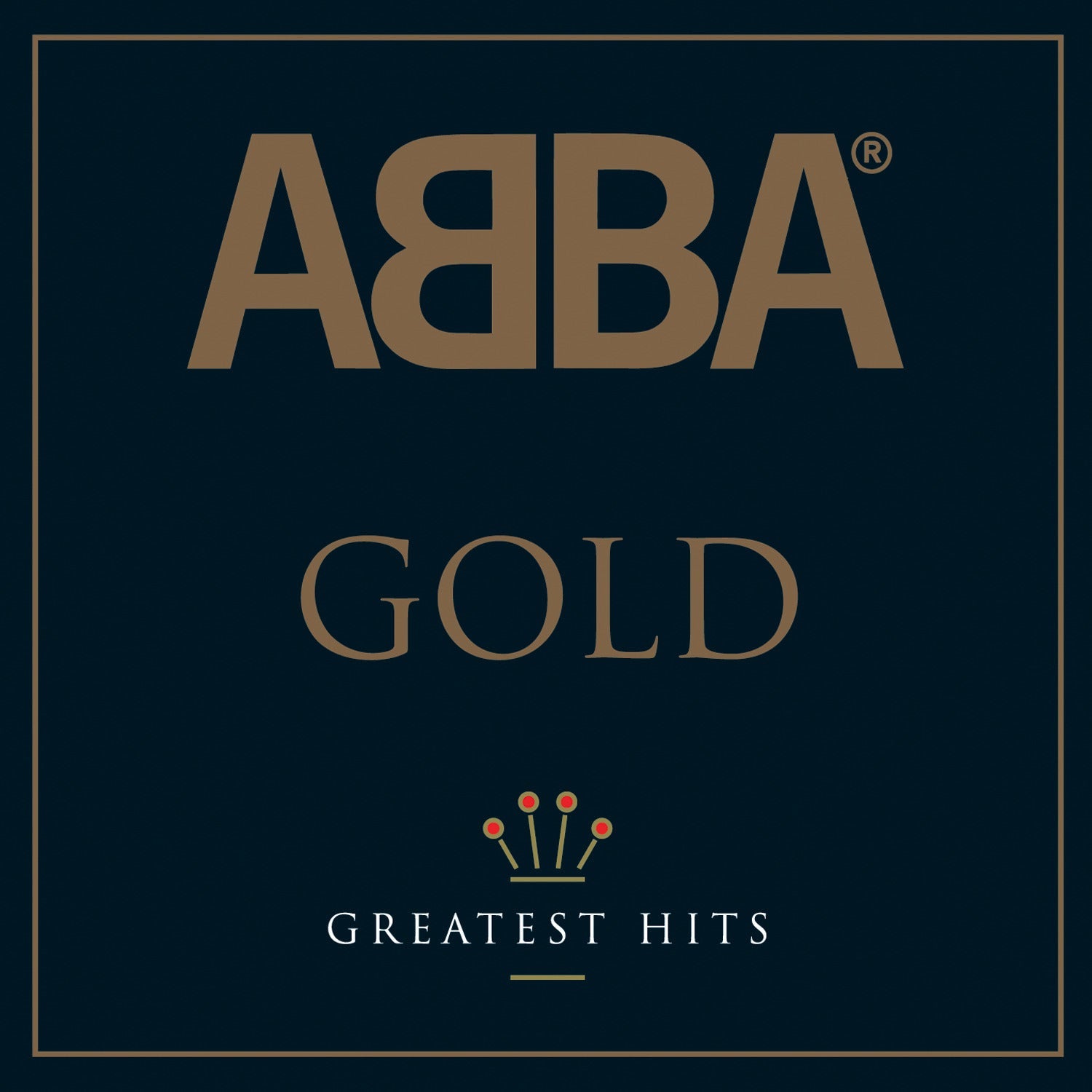 Abba Gold - Double Vinyl Album & Crosley Record Storage Display Stand V398-UM-5351106-BS