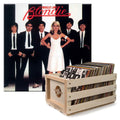 Crosley Record Storage Crate & Blondie - Parallel Lines - Vinyl Album Bundle V398-UM-5355034-B