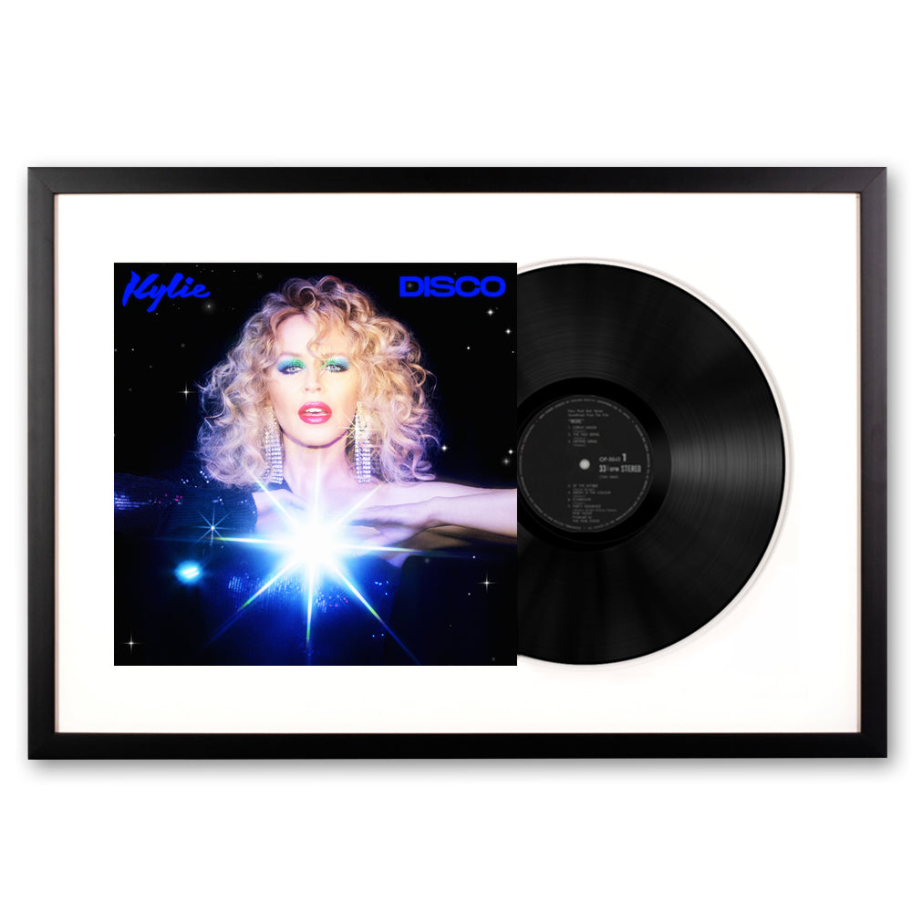 Framed Kylie Disco - Black Vinyl Album Art V398-UM-538634001-FD