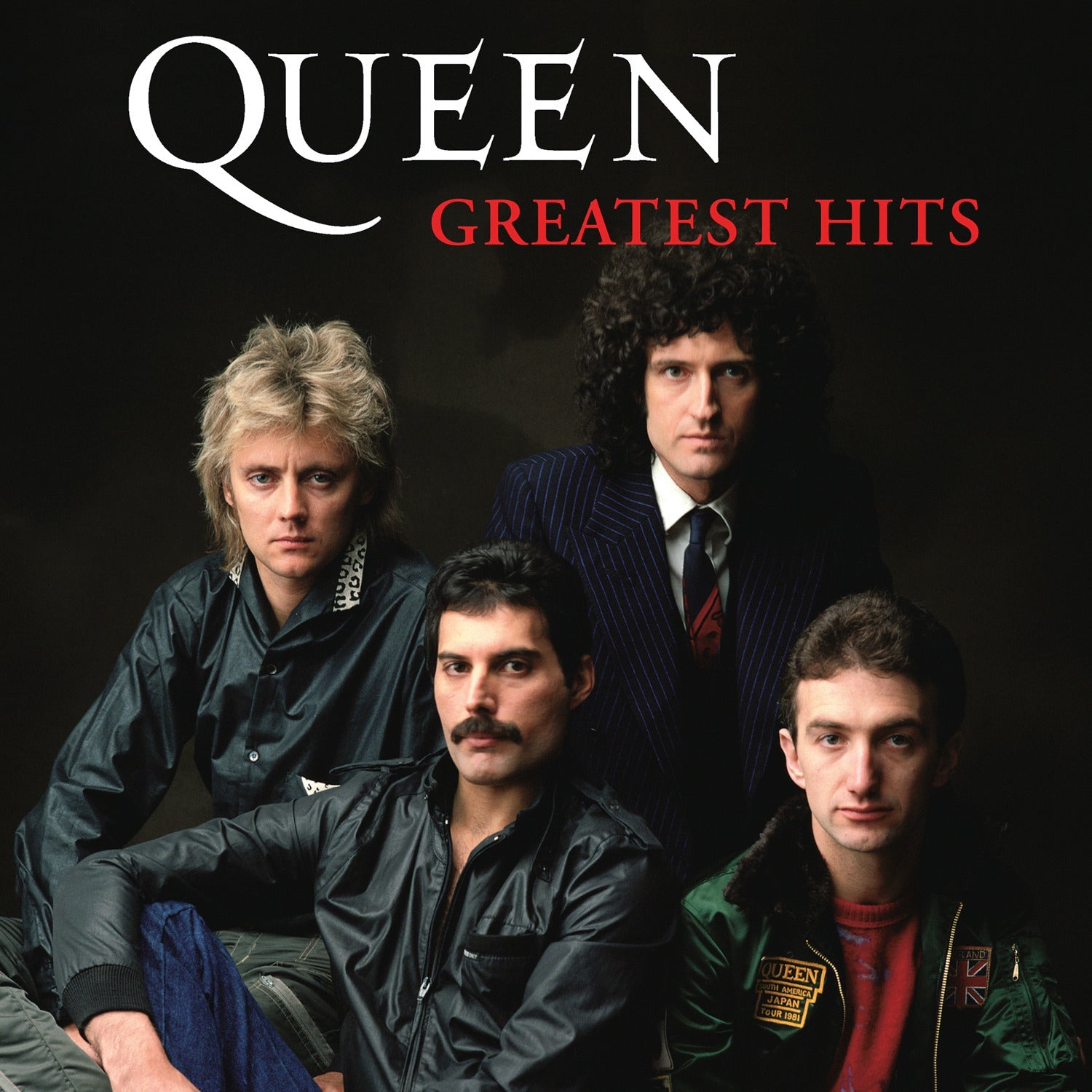 Crosley Record Storage Crate & Queen Greatest Hits - Double Vinyl Album Bundle V398-UM-5704841-B