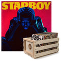 Crosley Record Storage Crate & The Weeknd Starboy - Double Vinyl Album Bundle V398-UM-5722751-B