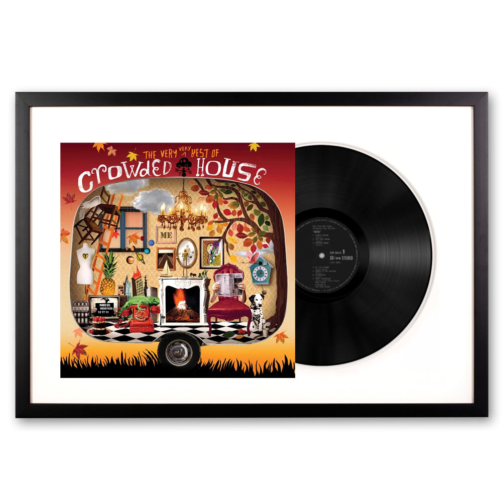 Framed Crowded House the Very Very Best of Crowed House - Double Vinyl Album Art V398-UM-5784758-FD