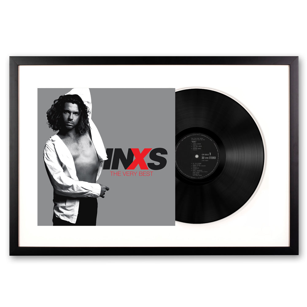 Framed INXS The Very Best - Double Vinyl Album Art V398-UM-5788706-FD