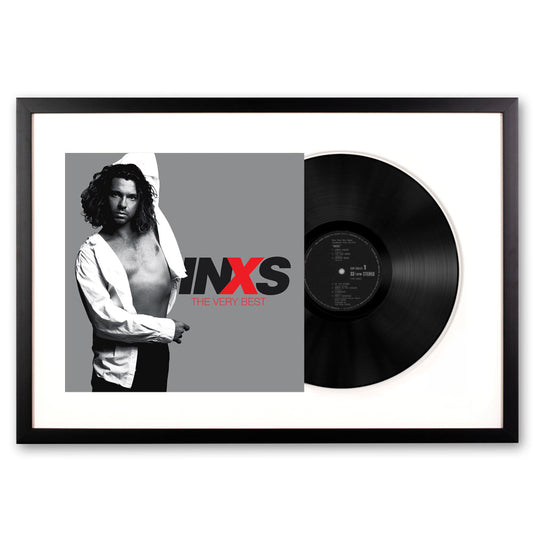Framed INXS The Very Best - Double Vinyl Album Art V398-UM-5788706-FD