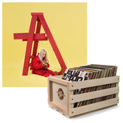 Crosley Record Storage Crate & Billie Eilish - Don'T Smile At Me - Vinyl Album Bundle V398-UM-5791948-B