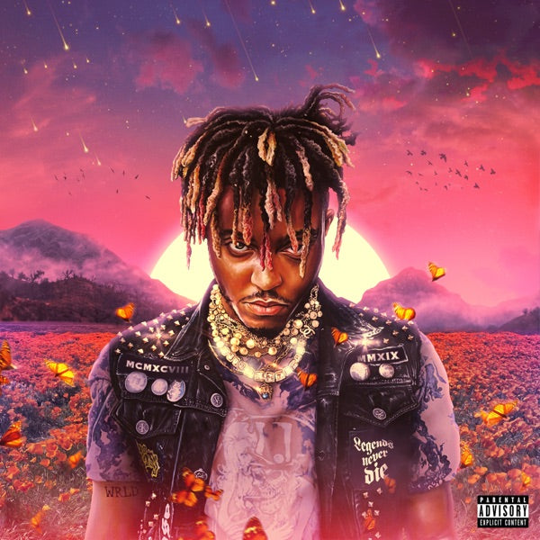 Crosley Record Storage Crate & Juice Wrld Legends Never Die - Double Vinyl Album Bundle V398-UM-749607-B